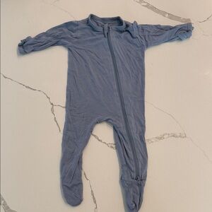 Kyte BABY Soft Blue Footed Onesie